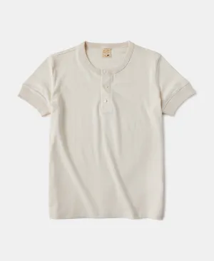 8.5 oz Organic Cotton Henley T-Shirt