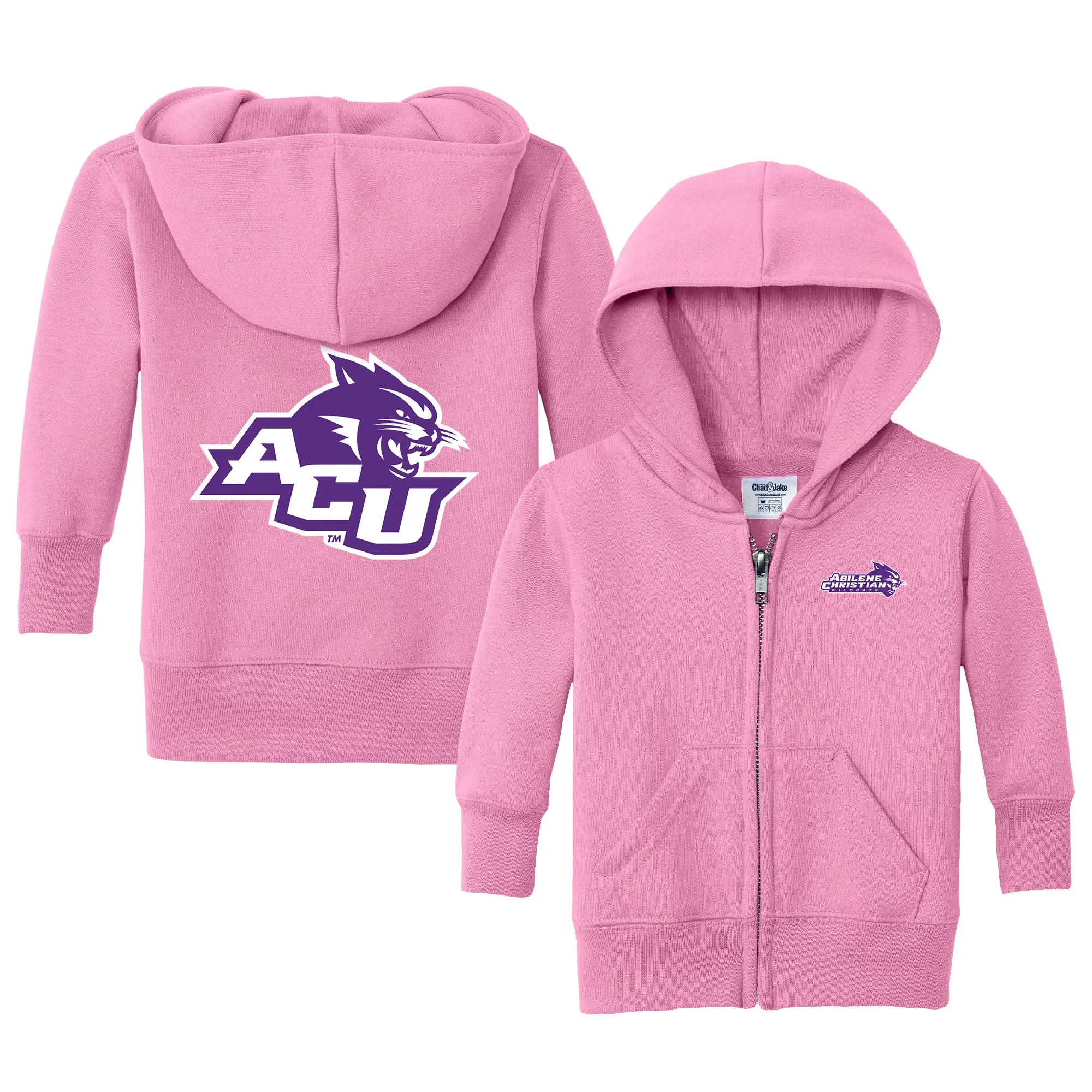 Abilene Christian University Wildcats Logo Infant Full-Zip Sweatshirt