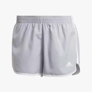 Adidas Womens Marathon 20 Shorts Halo Silver White