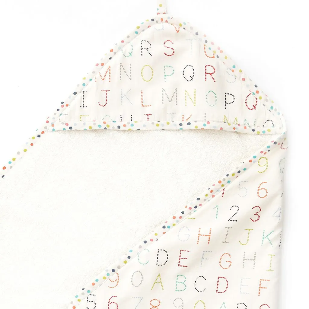 Alphabet Hooded Towel