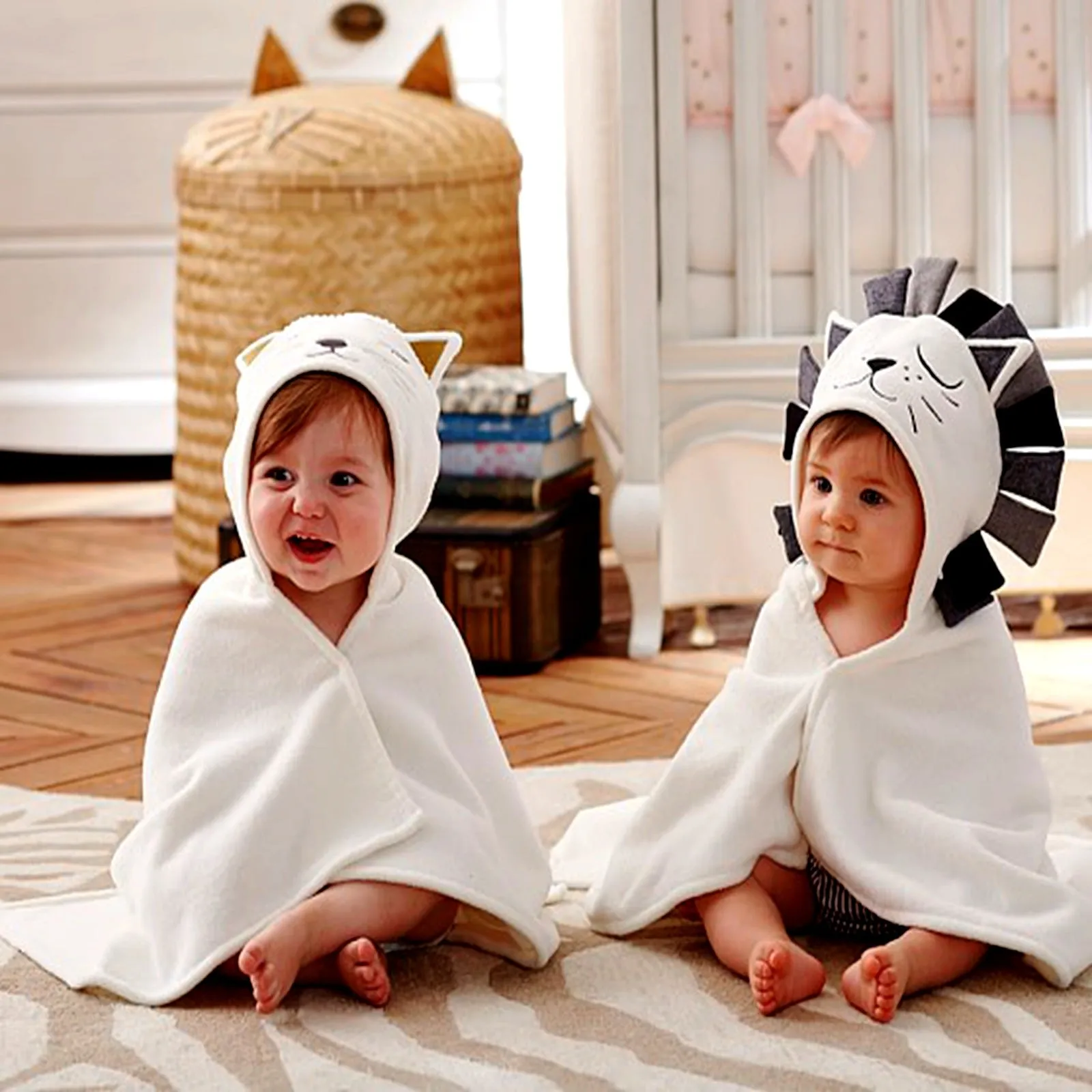 Animal Hooded Cotton Towel