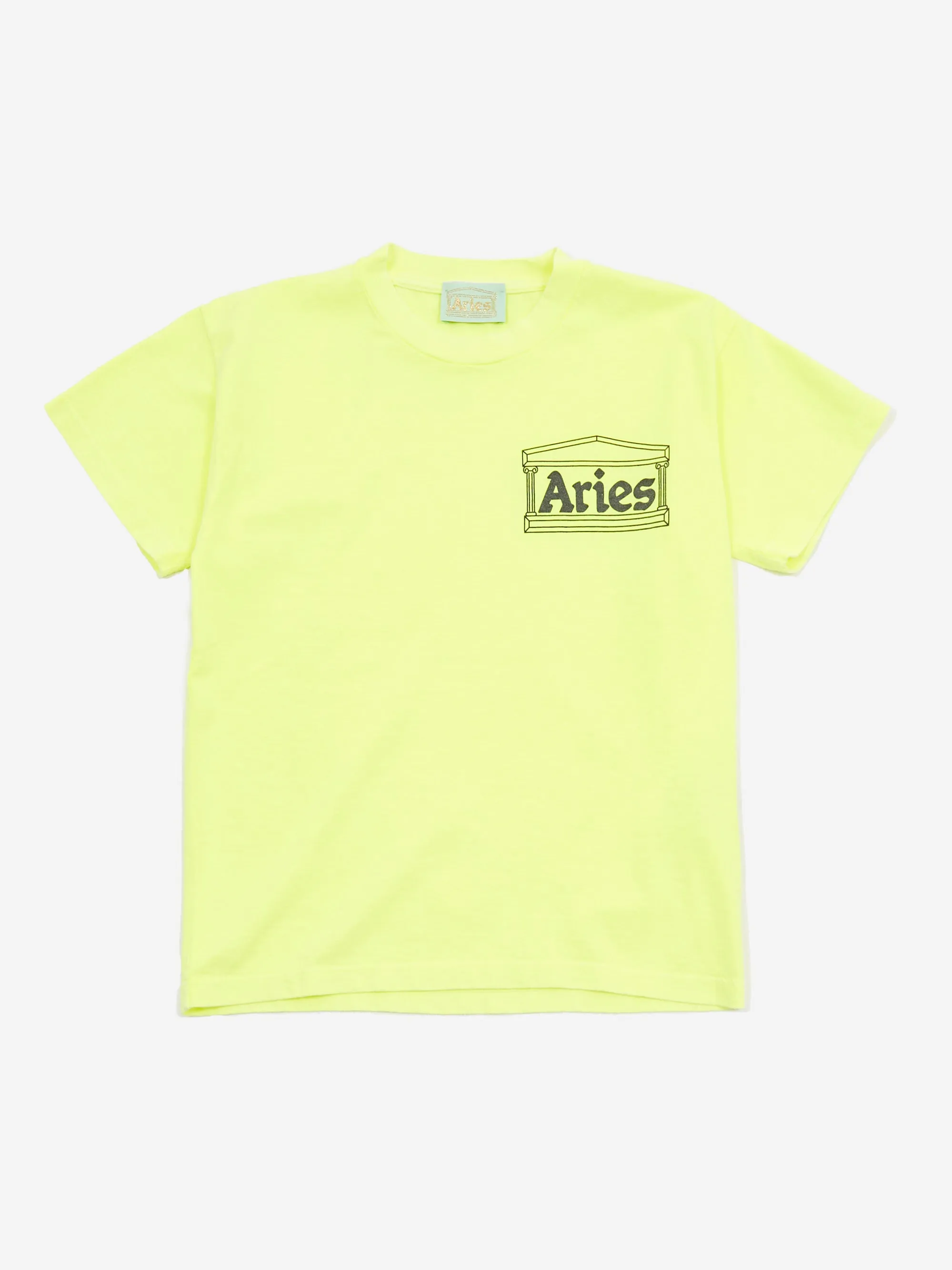 Aries Temple Short Sleeve Tee (Baby Fit) - Fluoro Yellow