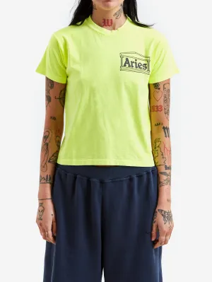 Aries Temple Short Sleeve Tee (Baby Fit) - Fluoro Yellow