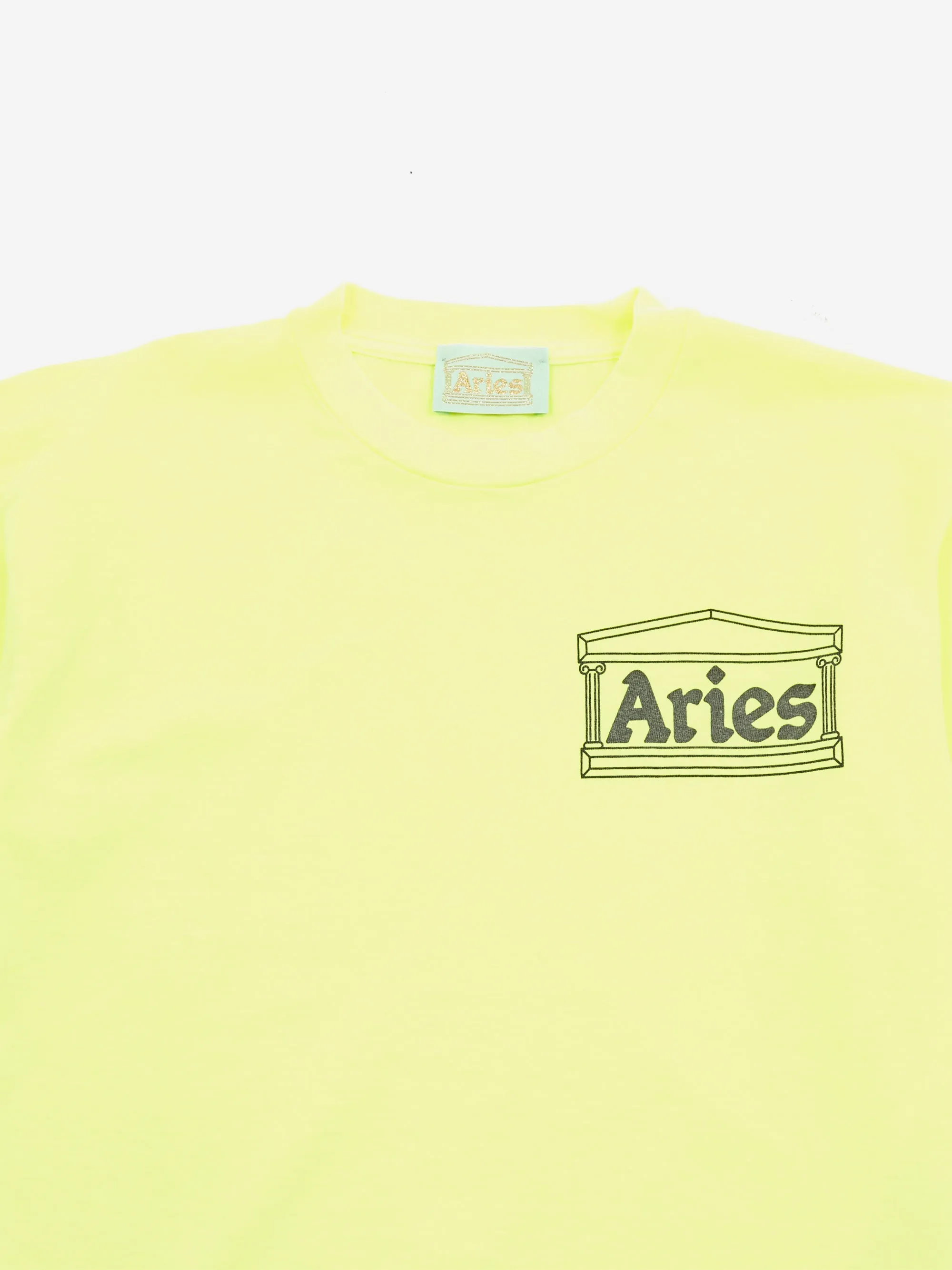 Aries Temple Short Sleeve Tee (Baby Fit) - Fluoro Yellow