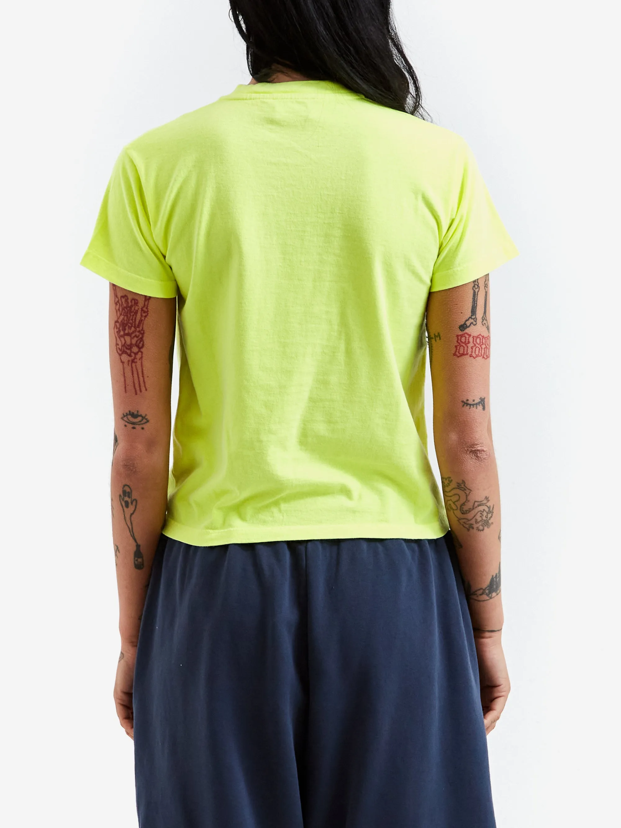 Aries Temple Short Sleeve Tee (Baby Fit) - Fluoro Yellow