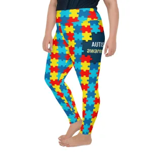 Autism Awareness Plus Size Leggings