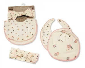 Baby Bibs and Headband Set- (PK6) Gp-25-1022