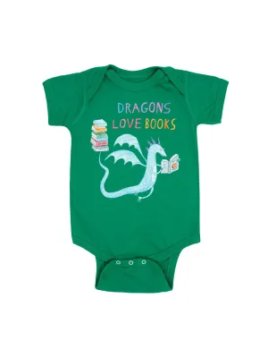 Baby Dragons Love Books bodysuit