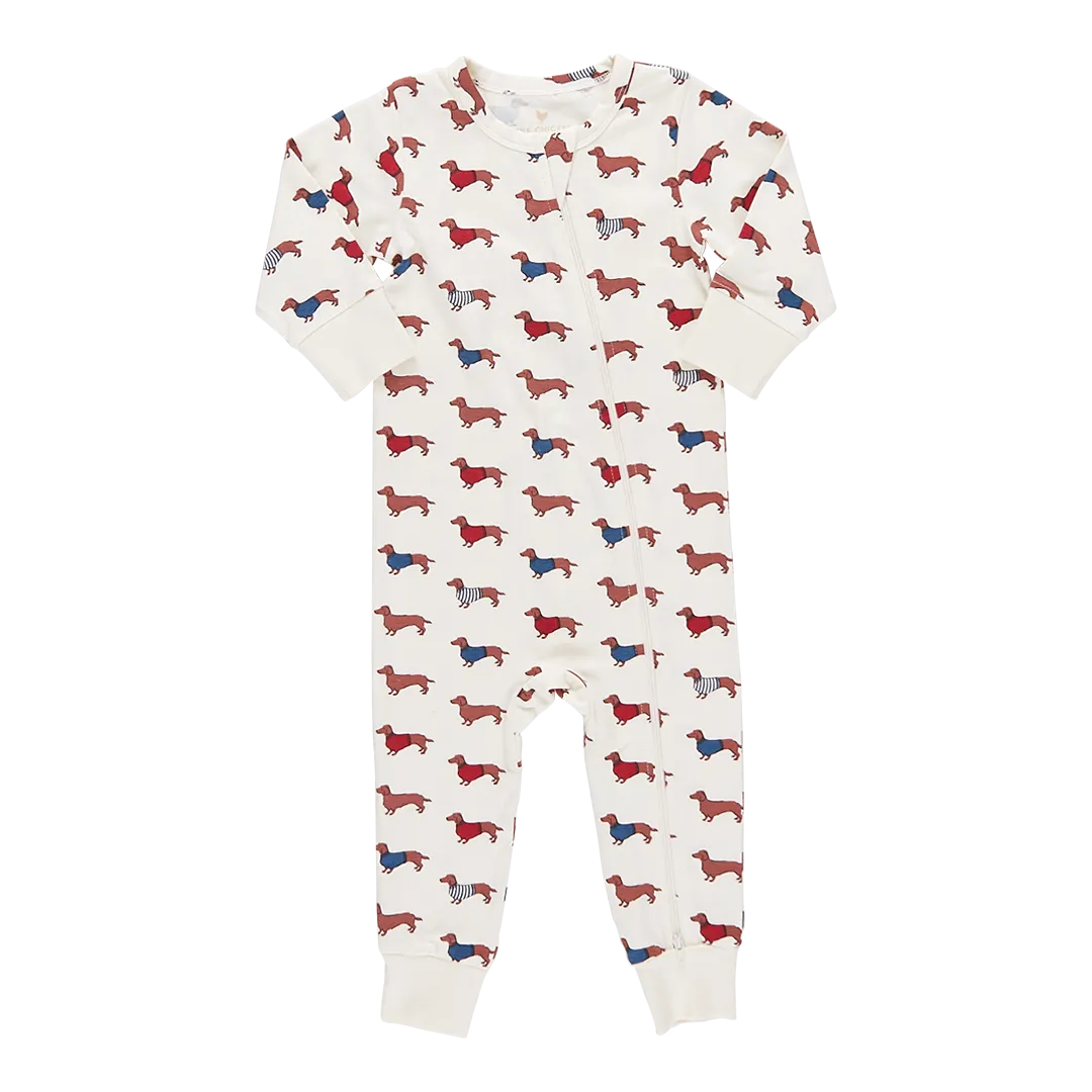 Baby Organic Romper - Sweater Dogs