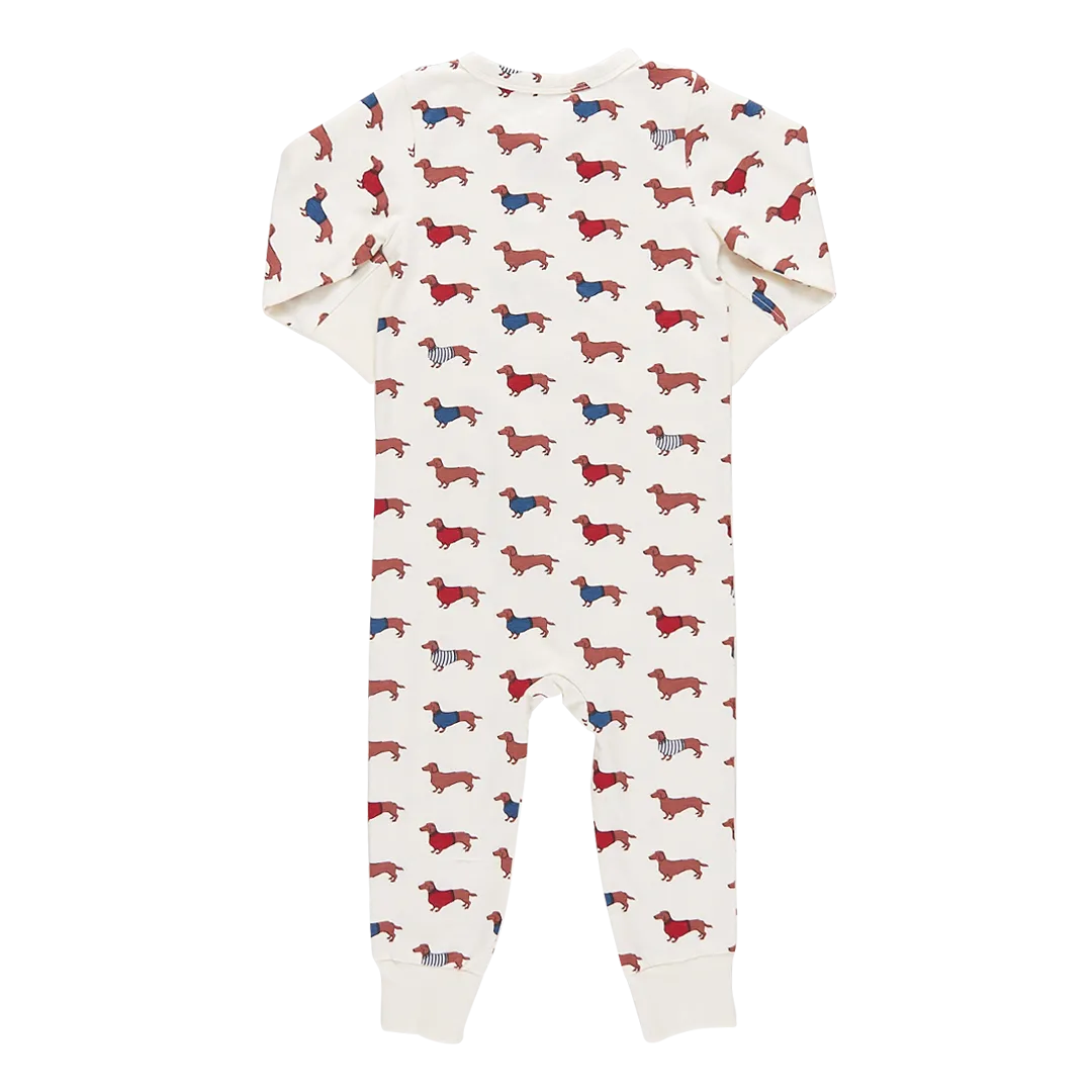 Baby Organic Romper - Sweater Dogs