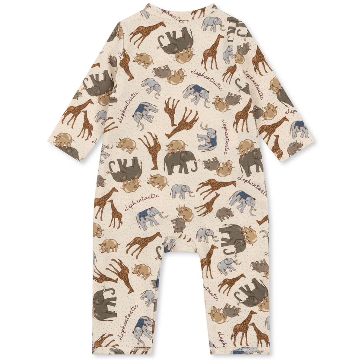 Basic Wrap Onesie in Elephantastic by Konges Sløjd - Last Ones In Stock - 0-6 Months