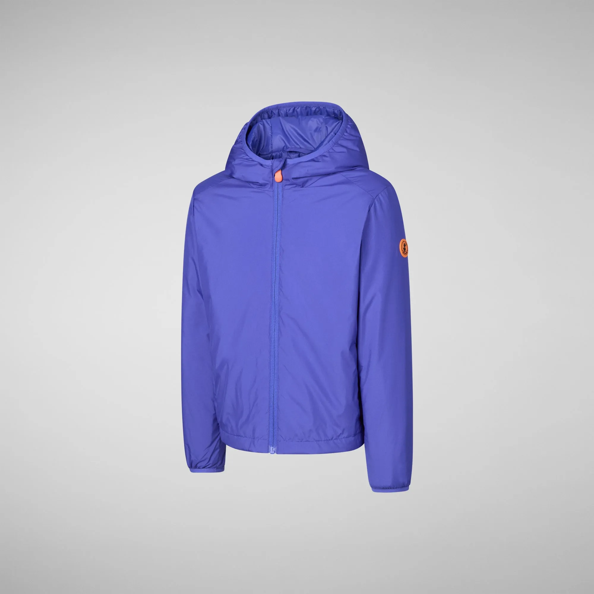 Boys' hooded jacket Gareth in gentian blue