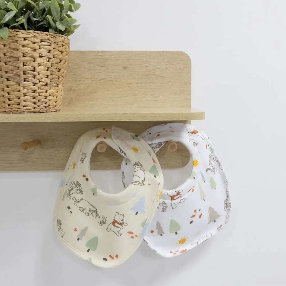 Bubba Blue Winnie The Pooh 2pk Dribble Bibs