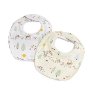 Bubba Blue Winnie The Pooh 2pk Dribble Bibs