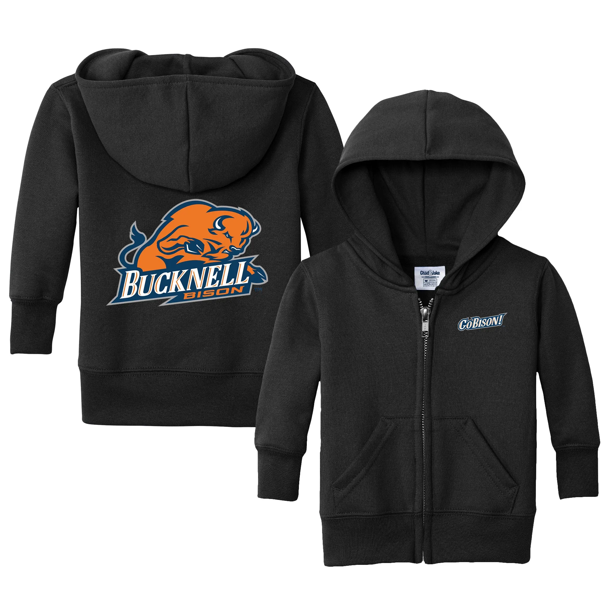 Bucknell Bison Logo Infant Full-Zip Sweatshirt