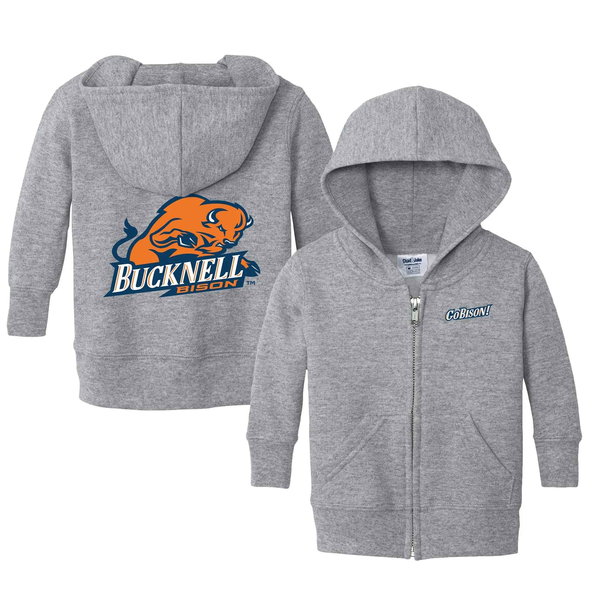 Bucknell Bison Logo Infant Full-Zip Sweatshirt