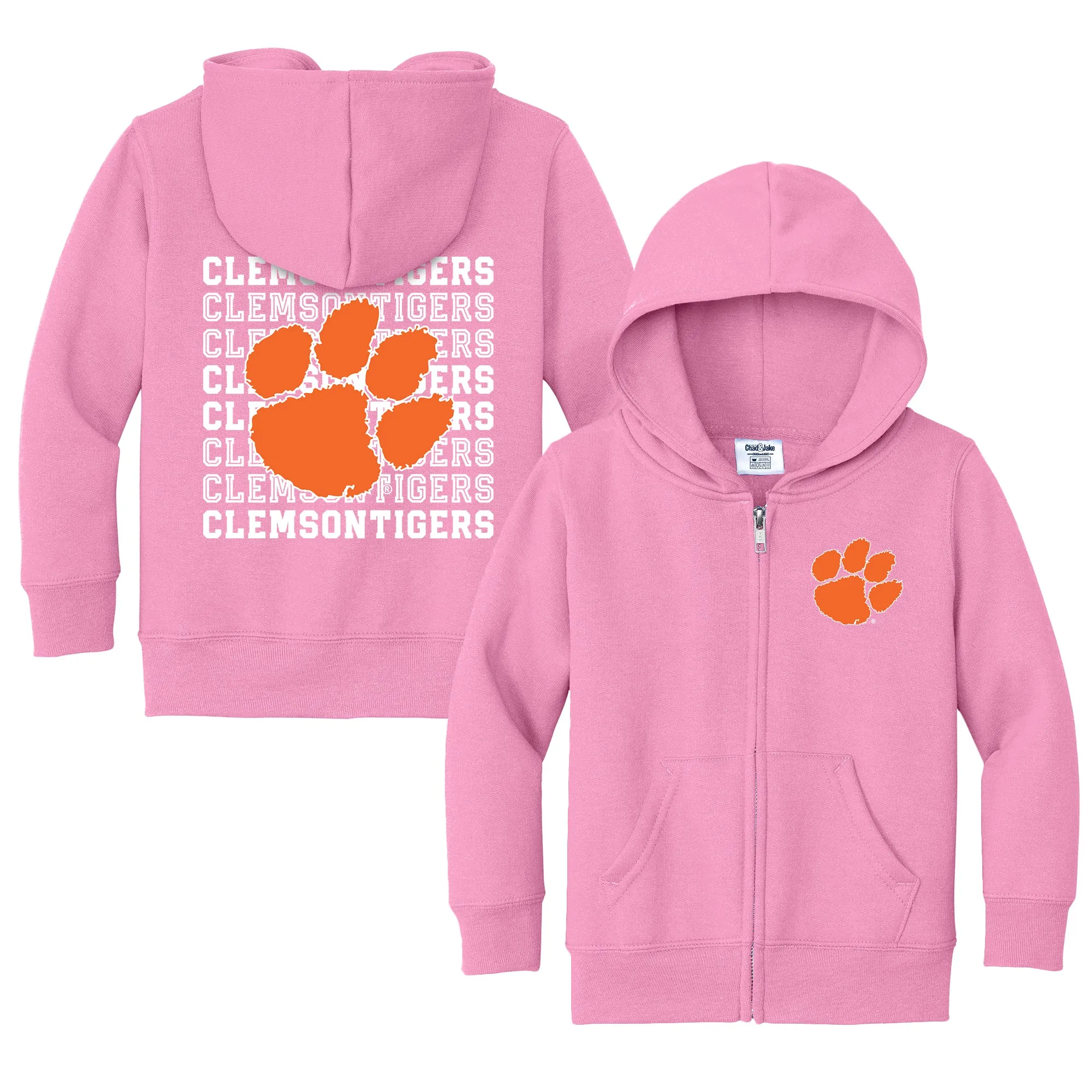 Clemson Tigers Retro Toddler Full-Zip Sweatshirt