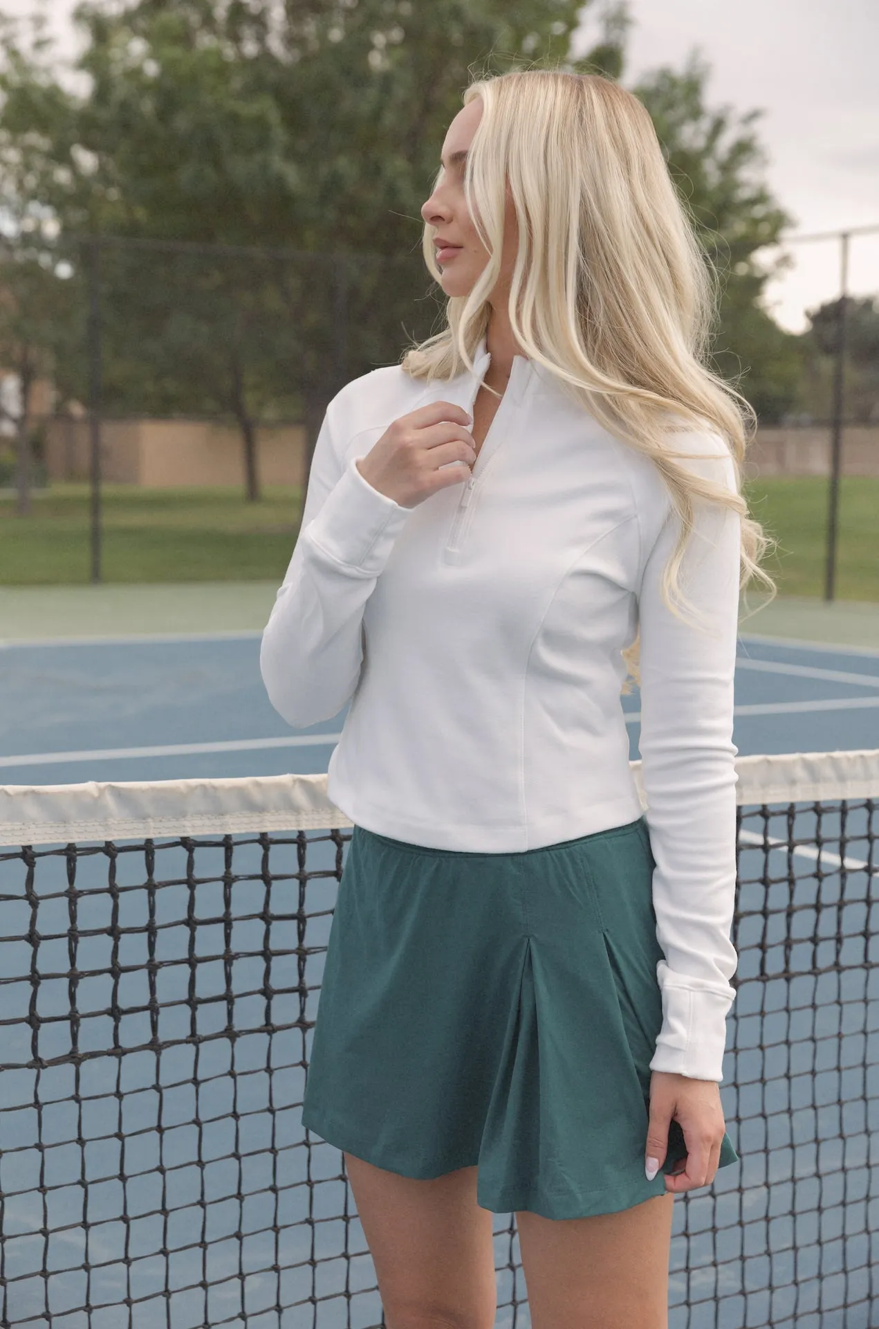 Courtside Green Tennis Skirt