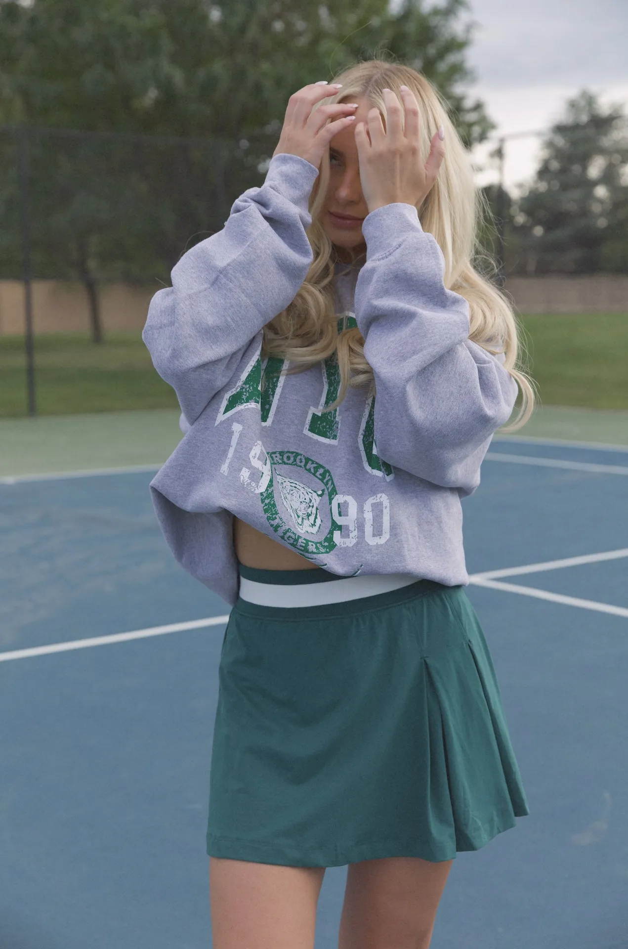 Courtside Green Tennis Skirt