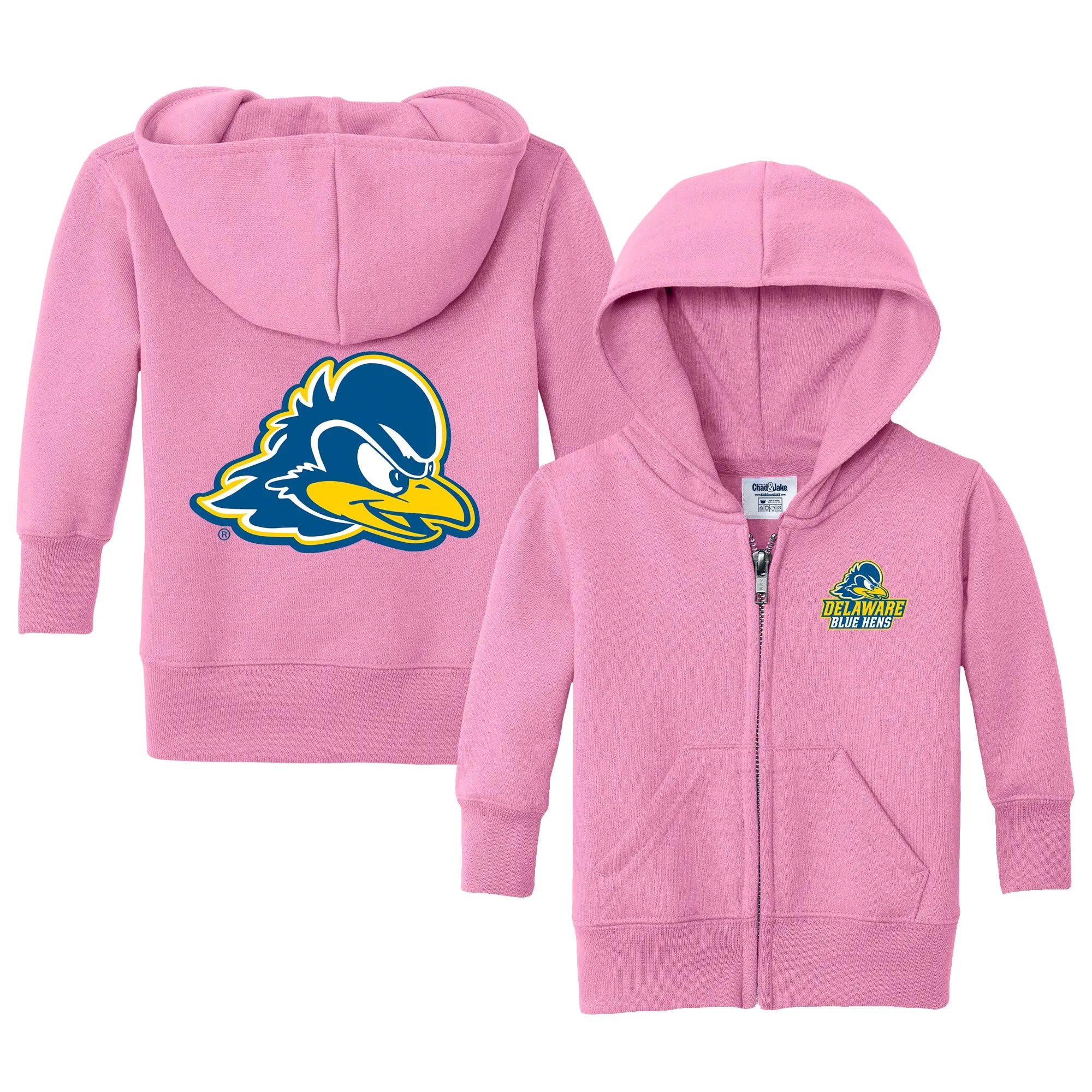 Delaware Fightin' Blue Hens Logo Infant Full-Zip Sweatshirt