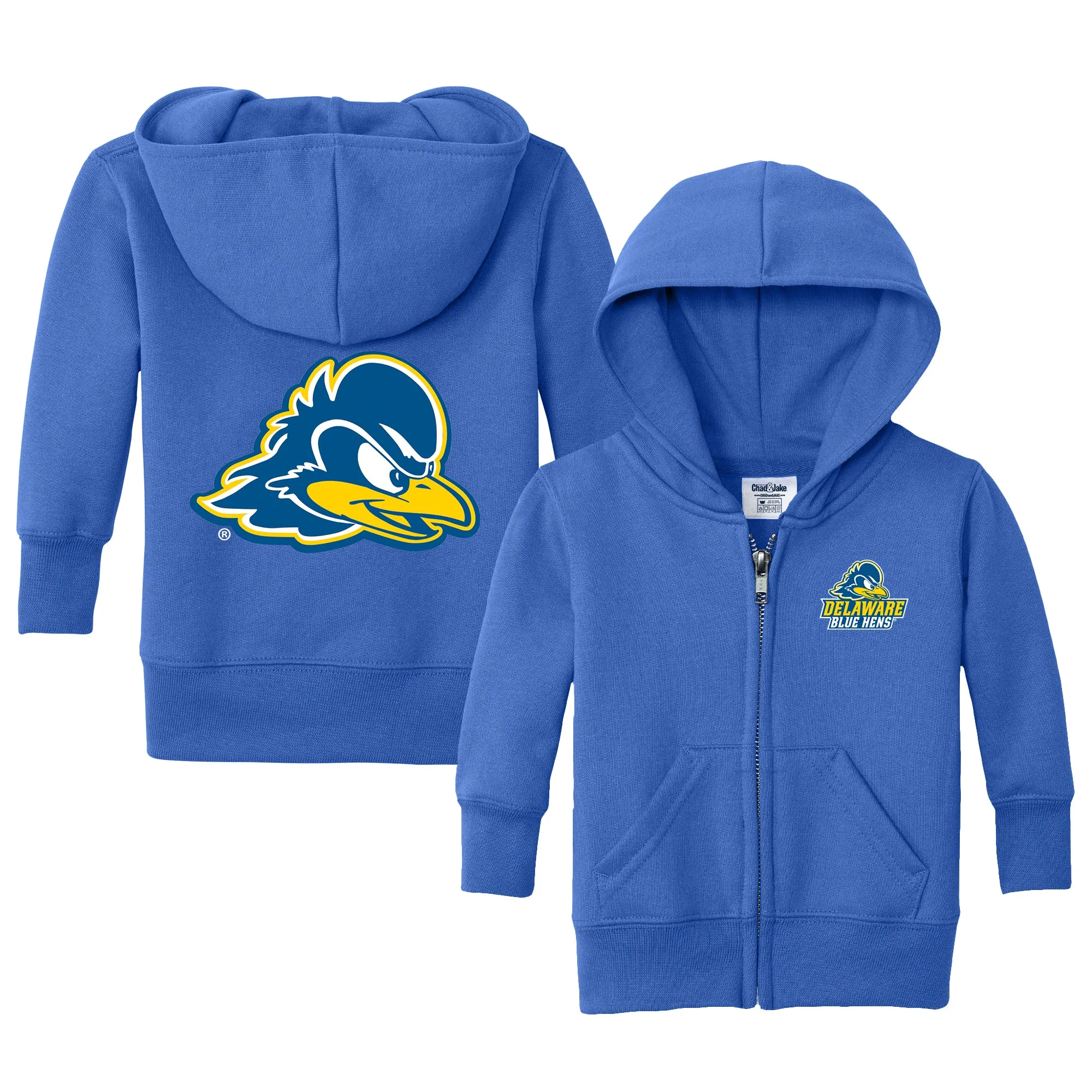 Delaware Fightin' Blue Hens Logo Infant Full-Zip Sweatshirt