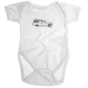 Falcon Wagon on the Side Organic Baby Onesie