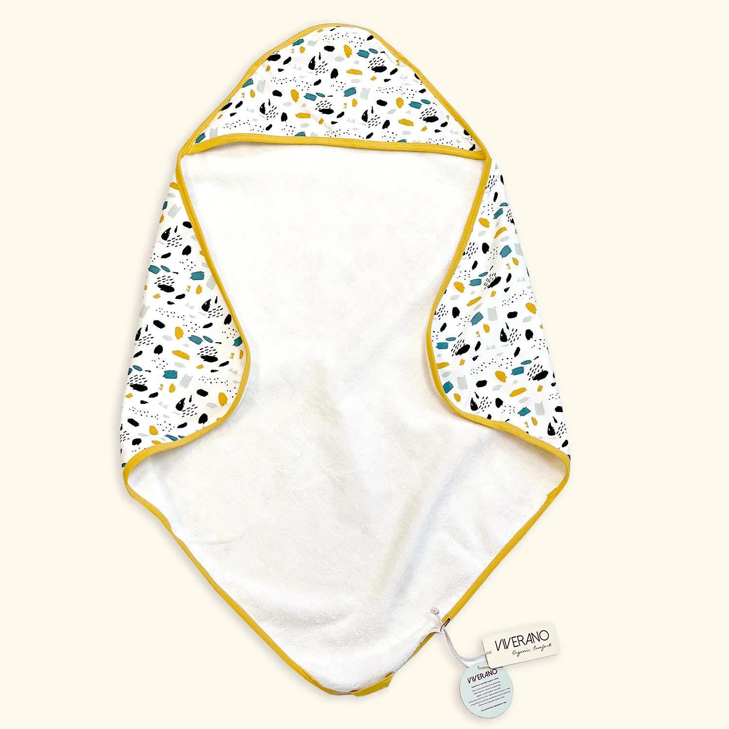 Florence Bloom Reversible Baby Hooded Towel (Organic Cotton)