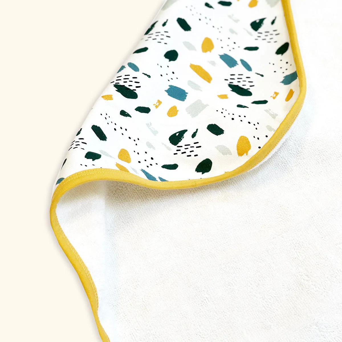 Florence Bloom Reversible Baby Hooded Towel (Organic Cotton)