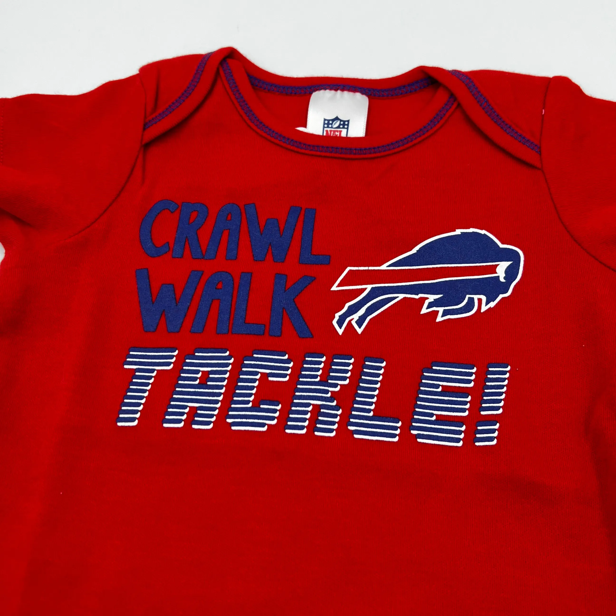 Gerber Buffalo Bills Crawl Walk Tackle Red Onesie