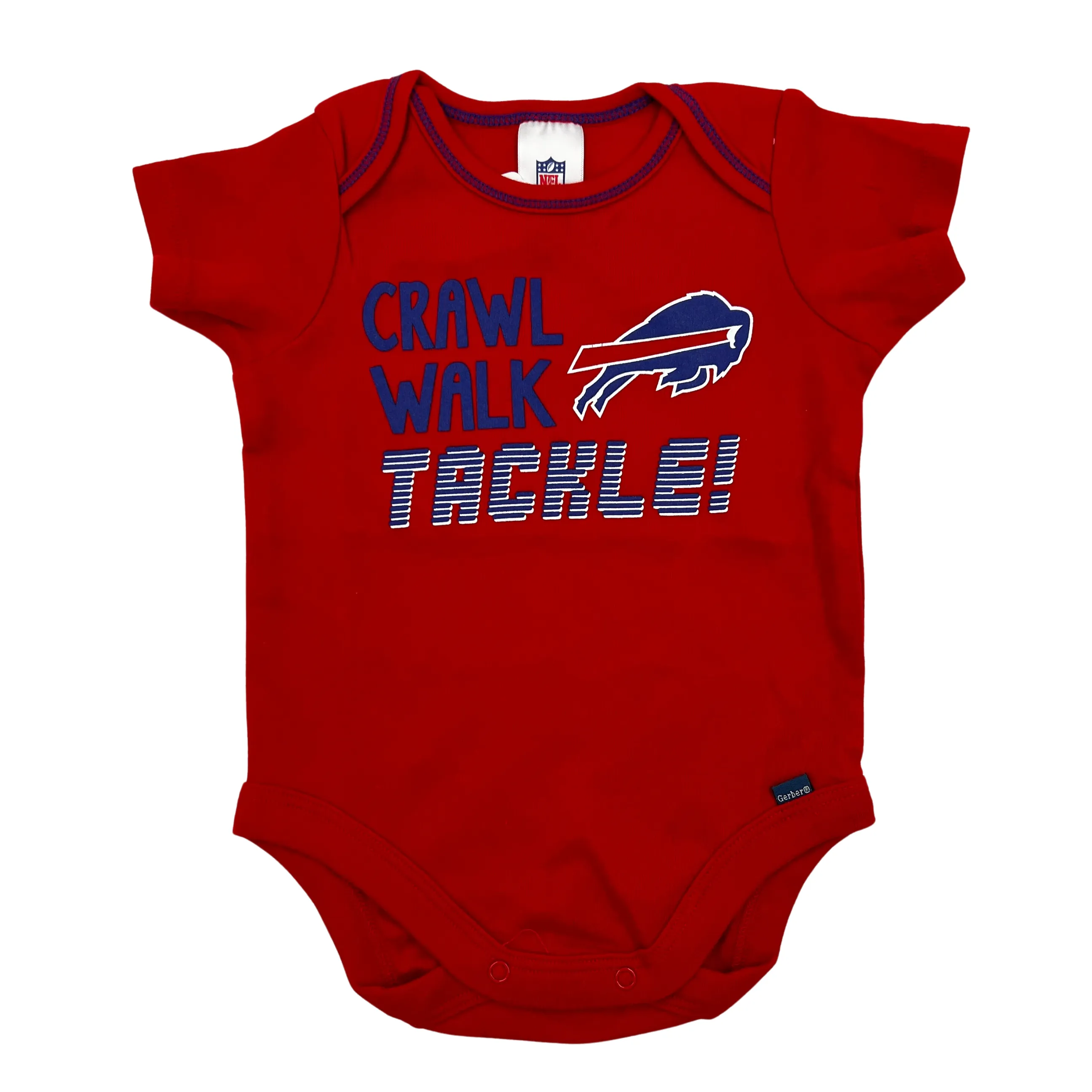 Gerber Buffalo Bills Crawl Walk Tackle Red Onesie