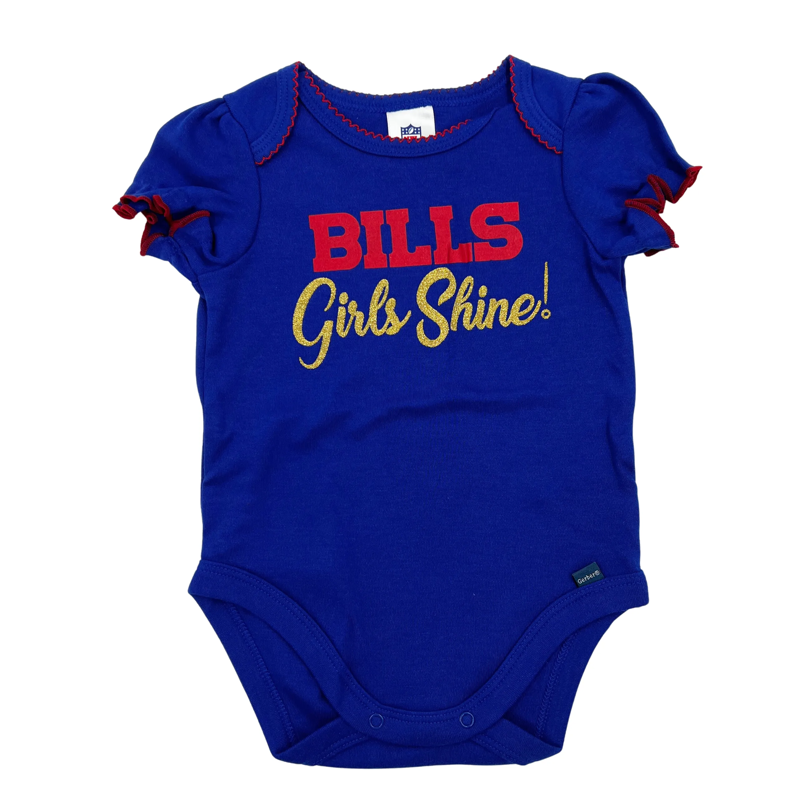 Girls Gerber Buffalo Bills Girls Shine Royal Onesie