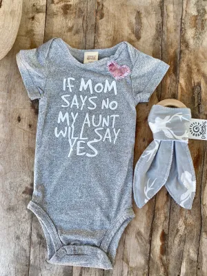 Gray Baby Onesie