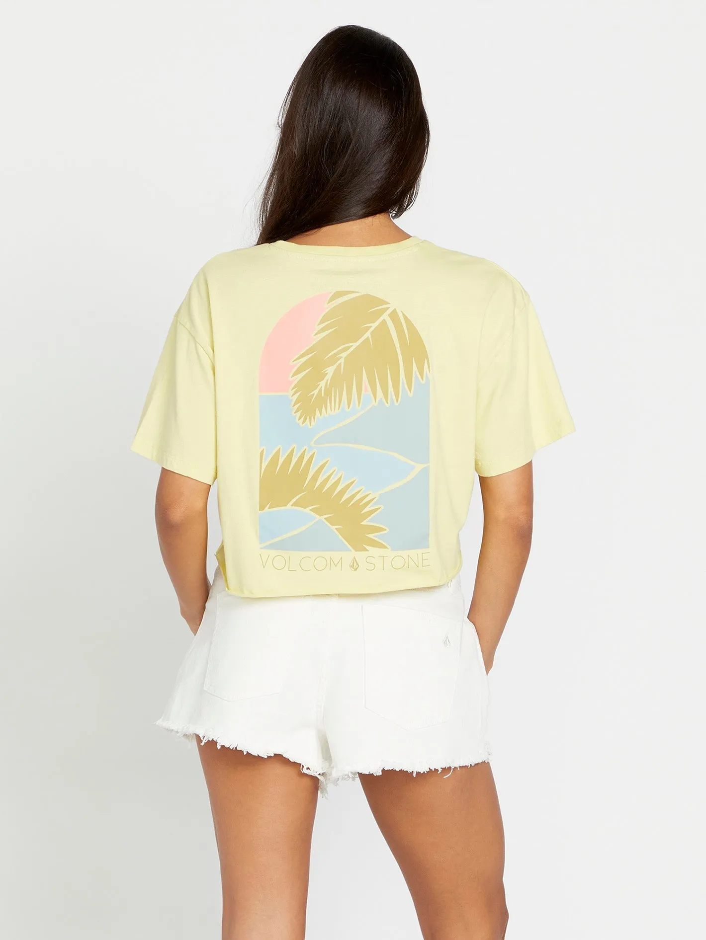 Just A Trim Short Sleeve Shirt - Faded Lemon