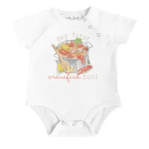 My First Crawfish Boil Organic Cotton Onesie