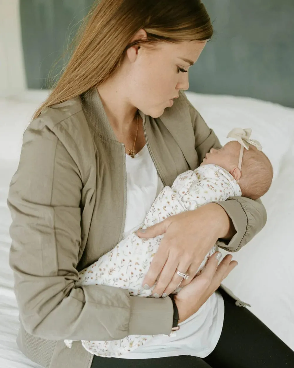 Organic Cotton Muslin Swaddle Blanket - Floral  Field