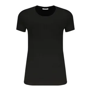 Patrizia Pepe Black Elastane Tops & T-Shirt