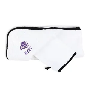 Personalized Abilene Christian University Wildcats Hooded Towel & Wash Mitt Set