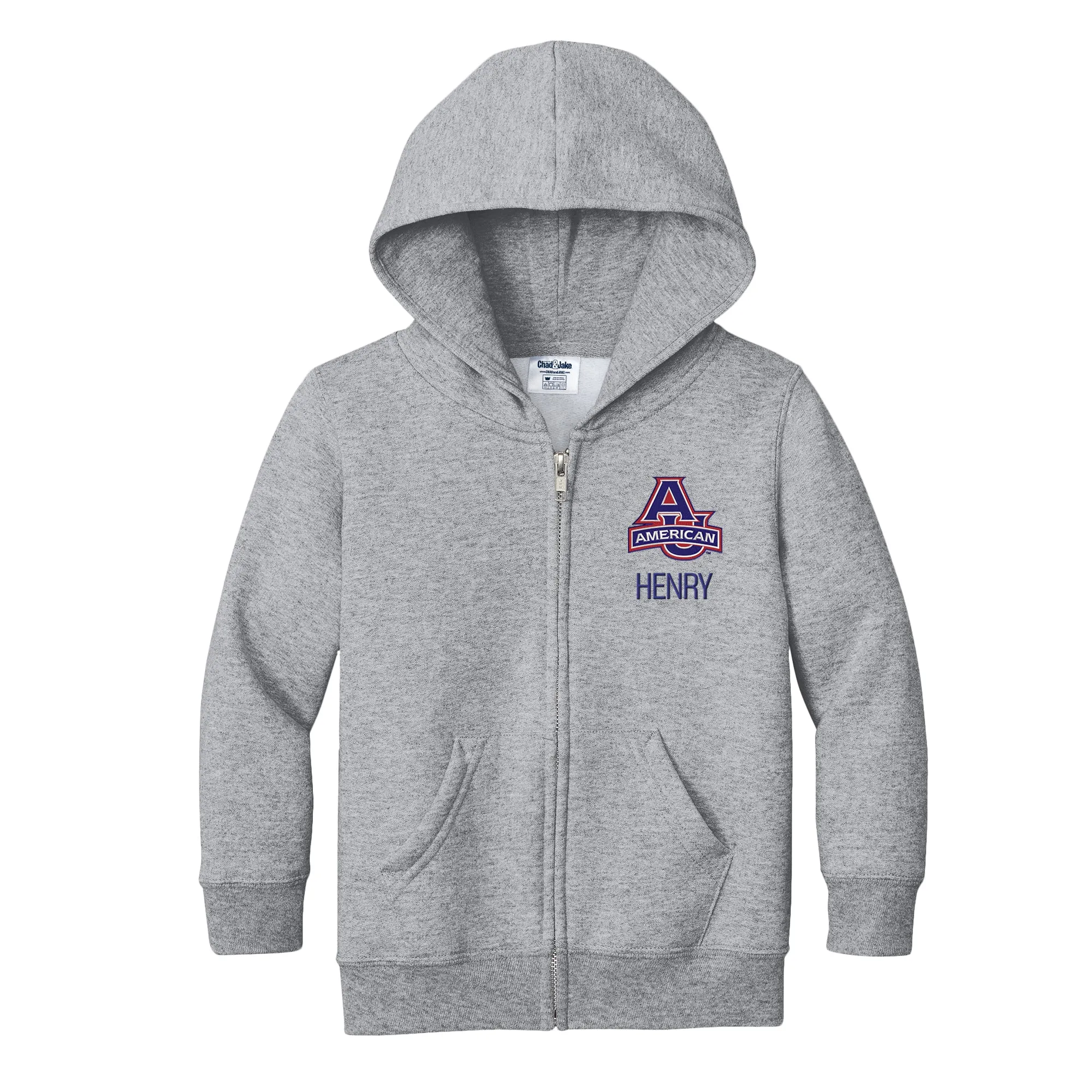 Personalized American University Eagles Toddler Full-Zip Sweatshirt