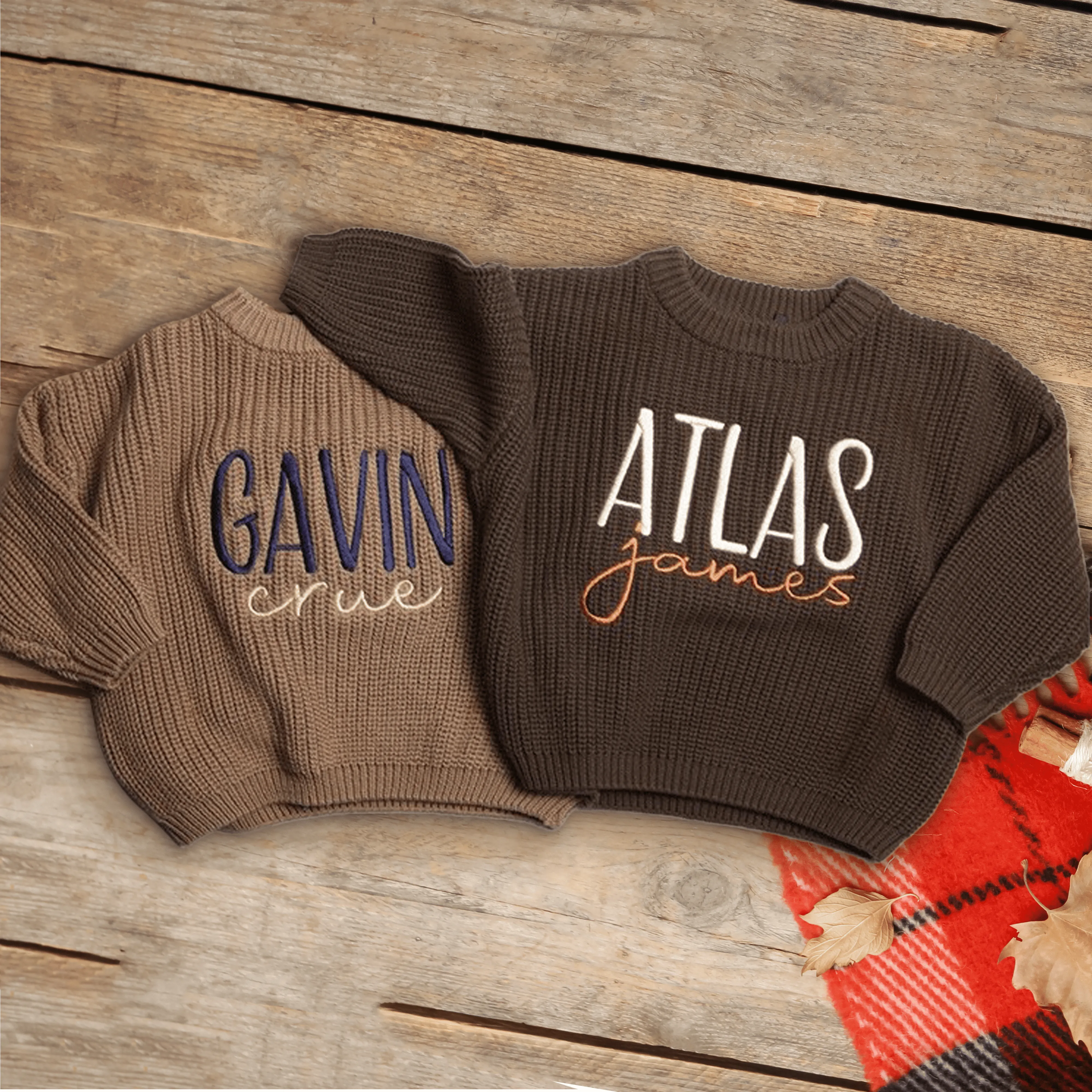 Personalized Baby Sweater With Name, Baby Shower gift, Personalized Toddler Knit Sweater KS02