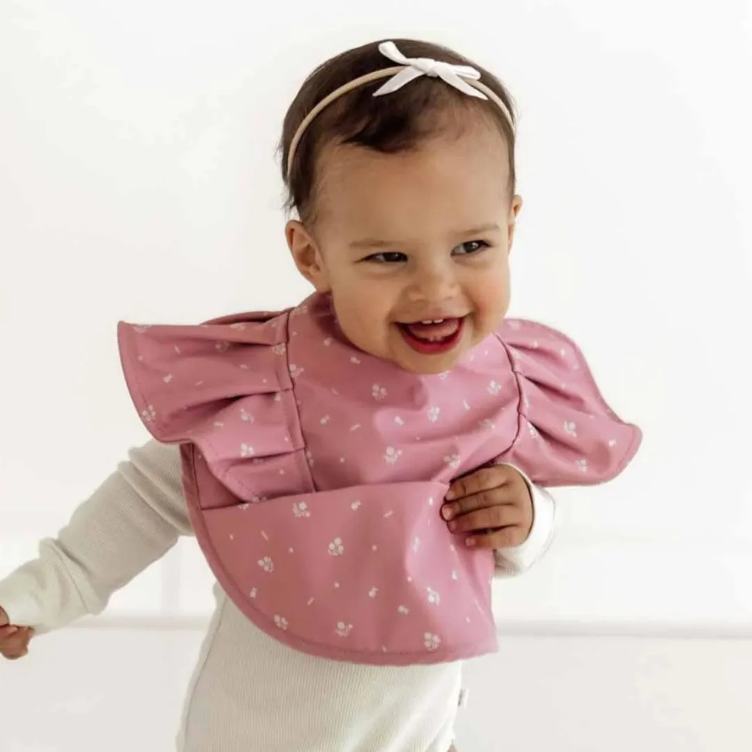 Snuggle Hunny Kids Snuggle Bib - Pink Fleur Frill