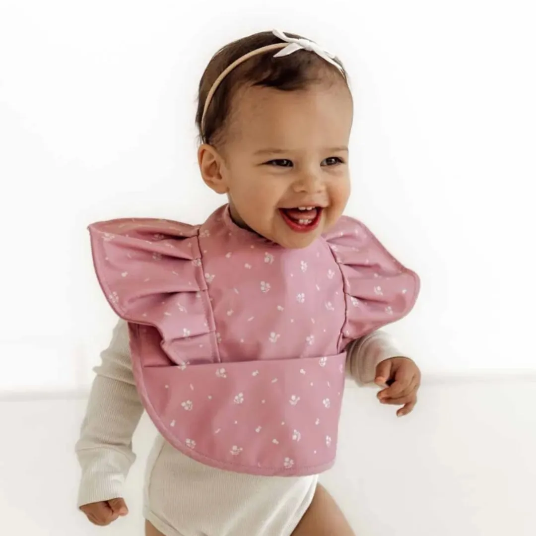 Snuggle Hunny Kids Snuggle Bib - Pink Fleur Frill