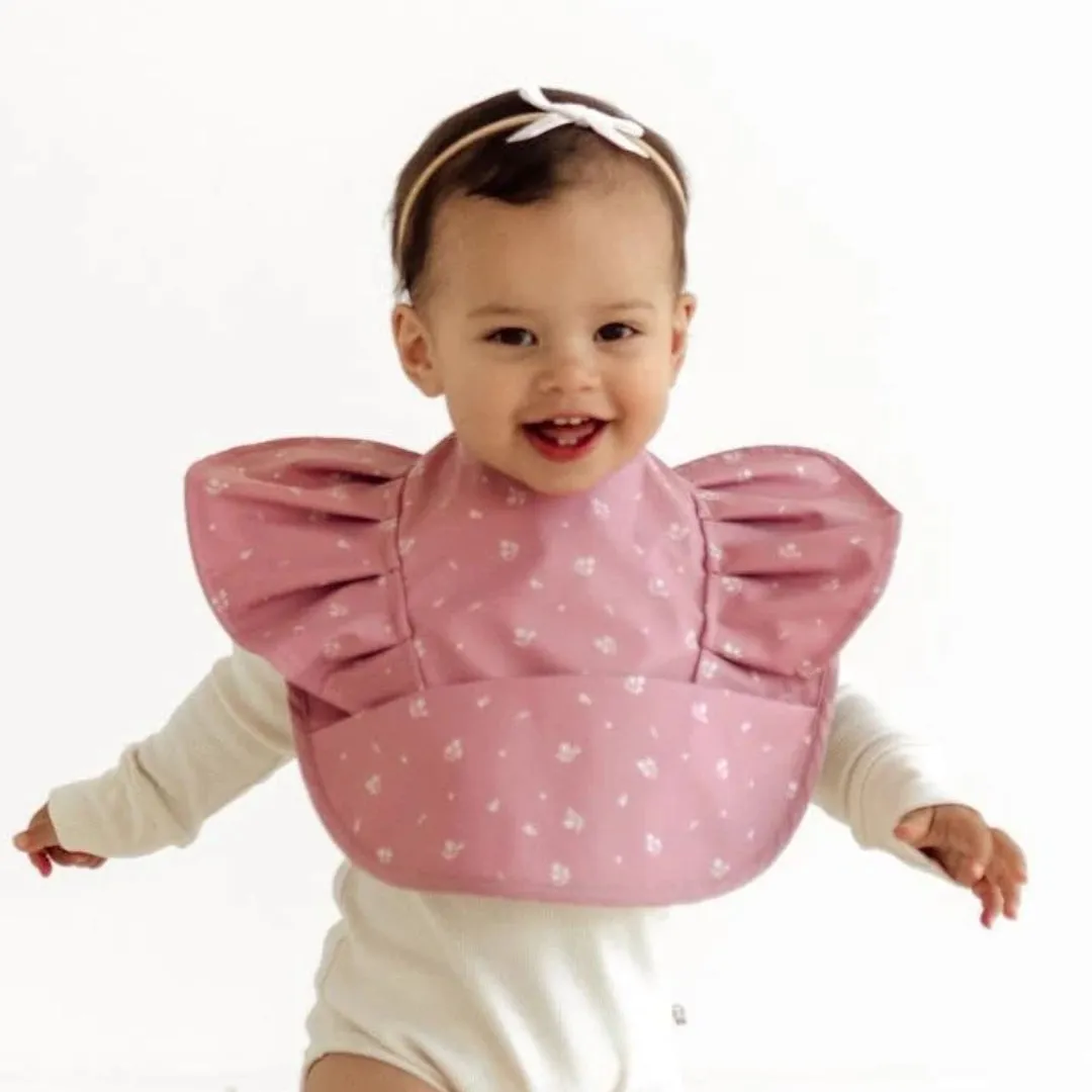 Snuggle Hunny Kids Snuggle Bib - Pink Fleur Frill