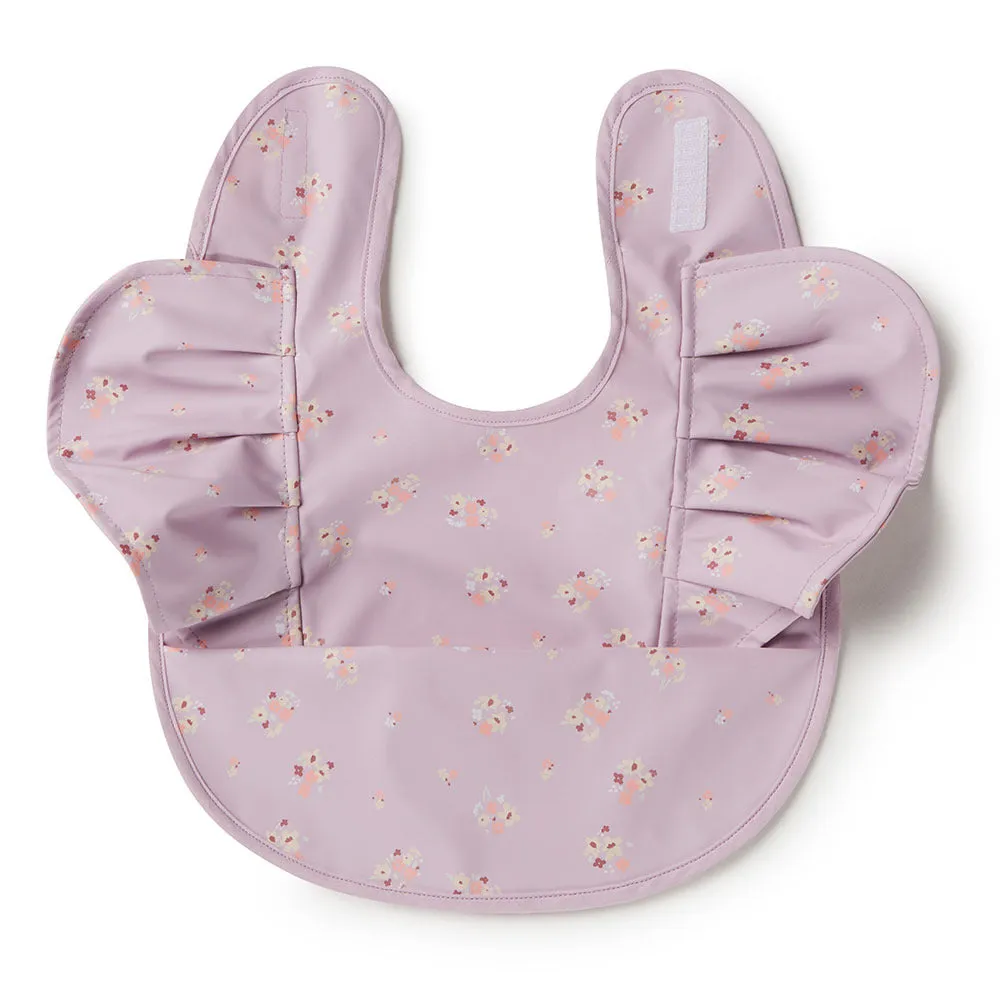 Snuggle Hunny Kids | Snuggle Frill Bib - Lilac Bloom