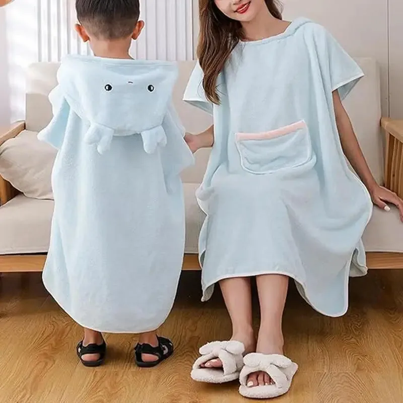 Soft Cozy Women Hooded Robe