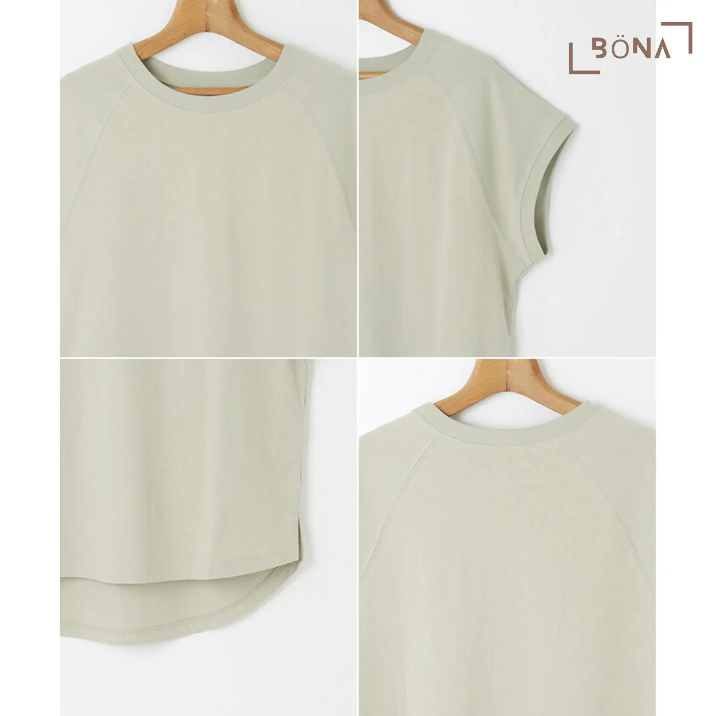 美國純棉牛角T裇  USA Cotton Raglan French Sleeve T-shirt