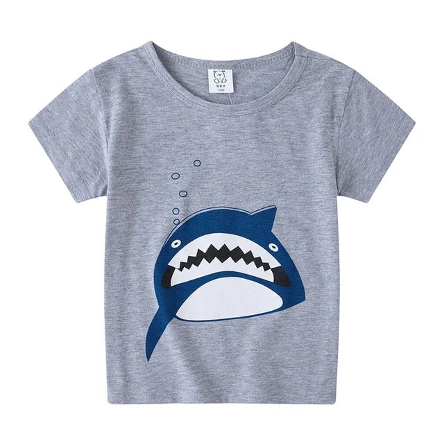 Tee Cartoon Rocket Baby Boys Girls Regular TShirt