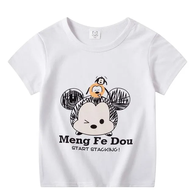 Tee Cartoon Rocket Baby Boys Girls Regular TShirt